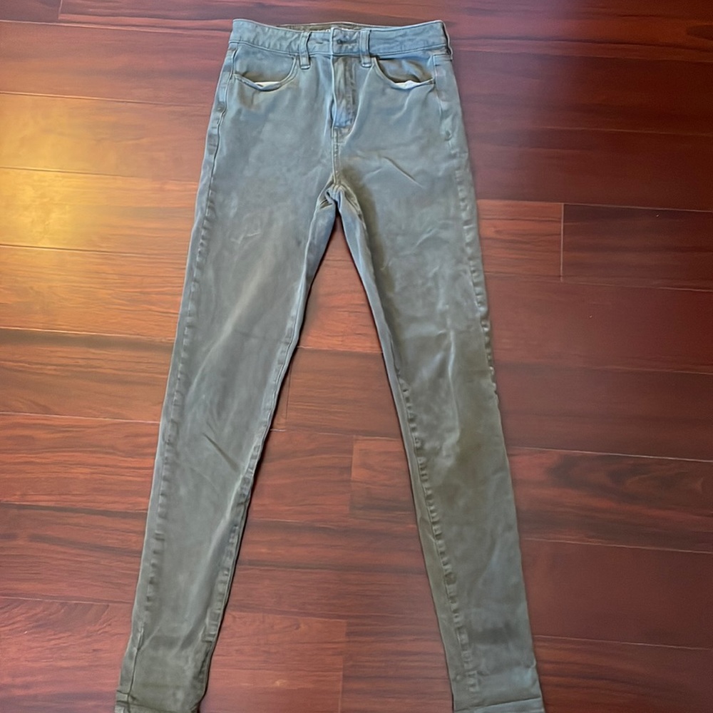 American Eagle Green Skinny Jeans